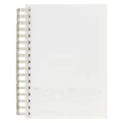 リヒトラブ オープンリングノート 厚とじタイプ A6 17穴 クリヤー N-2728-1 （1点）