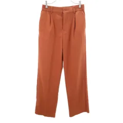 ZARA ザラ ハイウエスト イージーパンツ S オレンジ レディース 古着