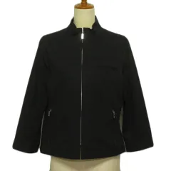 ジュンコシマダ JUNKO SHIMADA AWAW ジャケット ジップアップ ストレッチ コットン 11 黒 ブラックのサムネイル