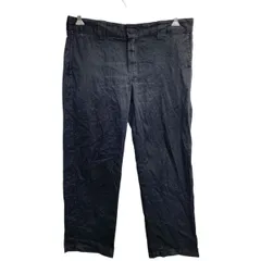 Dickies ワークパンツ W36 ディッキーズ スリムストレート ビッグサイズ ブラック 古着卸 アメリカ仕入 2409-140