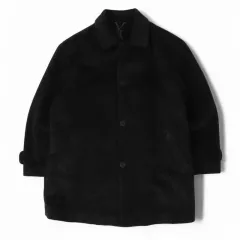 イヴサンローランウールコート　ブルー　ヴィンテージ　バブル期　美品 古着 イヴサンローラン Yves Saint Laurent トレンチコート