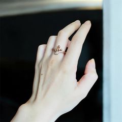 サルパ・カーヴュの指輪＊小さな蛇のお守りリング
