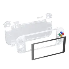 【在庫セール】switch eXtremeRate liteに対応用クリア素材のDIY互換するケースシェル、任天堂switchライトコントローラー修理キットハウジング/スクリーンフィルム付き、switchライトに対応用カスタムケースカバー【クリア】