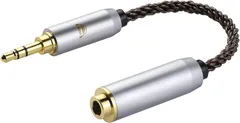 okcsc AC8G 変換ケーブル イヤホンジャック 3.5mm オス- 4.4mm メス 8芯 OFC 金メッキ イヤホン・ヘッドホン、アンプ、オーディオプレーヤー等に適用( 3.5mmオス-4.4mmメス)