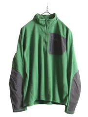 【お得なクーポン配布中!】 ノースフェイス フリース Tシャツ メンズ M / The North Face アウトドア ナイロン切替 ロンT ハイネック ハーフジップ ポケット付き 薄手