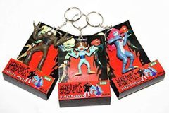 妖怪人間ベム フィギュア キーホルダー 妖怪ver 3種 ベラ ベム ベロ マスコット 昭和 レトロ アニメ