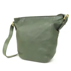 OH25027 COACH オールドコーチ ショルダーバッグ レザー ダッフル バケット バケツ型 緑 グリーン USA製