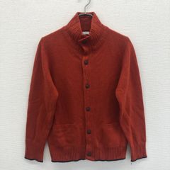【a.v.v HOMME】アーヴェヴェ　赤系　M　長袖ニット　カーディガン　無地　シンプル　トップス