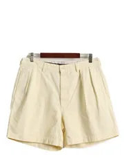 【お得なクーポン配布中!】 90s ポロ ラルフローレン 2タック コットン チノ ショートパンツ メンズ 34 / 90年代 オールド ショーツ 短パン ポロチノ ワンポイント 黄