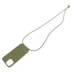 BOTTEGA VENETA (ボッテガヴェネタ) イントレチャート テックラバーシリコン ストラップ iPhone13 Pro MAX スマホケース グレーのサムネイル
