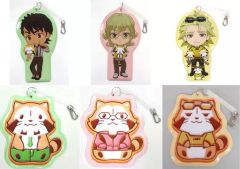 [중고] 지갑·패스 케이스(캐릭터) 전 6종 세트 코드 첨부 패스 케이스 [극장판 TIGER & BUNNY -The Rising-×아라이구마 라스카르]