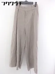 ◇ Simplicite シンプリシテェ リネン混 ワイド パンツ サイズF ベージュ系 レディース  【中古】 【1106300006779】