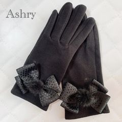 グローブ　手袋　リボン　ハンドメイド