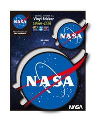 NASAステッカー NASA ブラック ミートボール ロゴ スペースシャトル