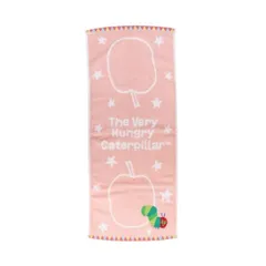 【メール便】はらぺこあおむし エリックカール フェイスタオル ジャガード ロングタオル ハロー ピンク 林タオル プレゼント 男の子 女の子 ギフ