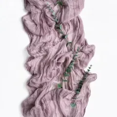 テーブルランナー テーブルセンタークロス  テーブルクロス チュール ウェディング 結婚式 ウェルカムスペース パーティー テーブル装飾 おしゃれ ダイニングテーブル　帯 二次会装飾 淡い色  パープル 紫 90×180