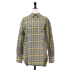 【美品】beautiful people ビューティフルピープル ブラウス グレー イエロー サイズ:36(S) / チェック タック ブラウス / 長袖 ウール / 日本製 / トップス シャツ デイリー【レディース】【中古】のサムネイル