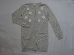 ケイトスペード kate spade アウトレット 子供服 女の子 150cm 長袖 ロング カーディガン グレー 秋 冬 ★4 トップス 冬服 ガールズ 女児 キッズ ジュニア 【中古】 ユーズド リサイクル こども