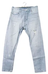 M 【美品】 LOWRYS FARM ローリーズファーム ストレートデニム ジーンズ Gパン コットン100％ 淡いブルーの色味が柔らかく爽やかな印象を与え、春夏のスタイリングにぴったり!! カジュアルながらも品のある色合いでトップスを選びません♪ S274