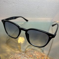 ΩNA3609 大人気！Ray Ban レイバン サングラス 眼鏡 アイウェア 黒縁 ブルーレンズ 0RB4258F 62□20 ケース 箱 付き
