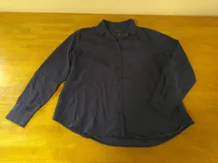 ［良品］BANANA REPUBLIC バナナリパブリック 開襟シャツ ネイビー 紺 長袖 M