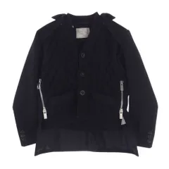 Sacai サカイ ジャケット 23AW 23-06775 Wool Melton Knit Cardigan ...