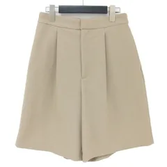新品 URBAN RESEARCH アーバンリサーチ パンツ ショート ズボン ボトムス ベージュ 38 M ハーフ 膝丈 膝上 ワイド きれいめ Aライン シンプルのサムネイル