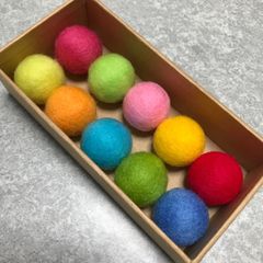 猫のおもちゃ☆ニャン玉☆鈴入り羊毛フェルトボール