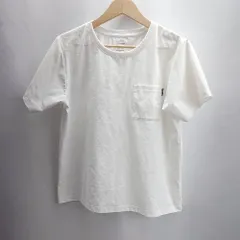 ◇ Φ⊂ THE NORTH FACE ザノースフェイス フロントポケット 半袖 Tシャツ サイズ L ホワイト系 レディース E  【1502030042467】