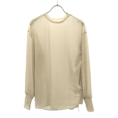 未使用 AMERI UNDRESSED アメリ 長袖 シースルー カットソー M グレージュ レディース 古着