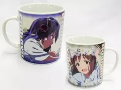 【中古】マグカップ・湯のみ(キャラクター) 萩原雪歩＆如月千早 マグカップ 「PSPソフト アイドルマスター シャイニーフェスタ」 WonderGOO予約特典