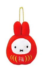 【中古】ぬいぐるみ ミッフィー 福だる ぬいぐるみ マスコット(マスコットキーチェーン)