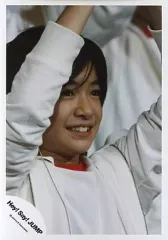 【中古】生写真(ジャニーズ) Hey! Say! JUMP/知念侑李/バストアップ・衣装白・両手上げ・目線右/公式生写真