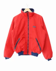 パタゴニア Patagonia VINTAGE 80s~90s デカタグ シェルド シンチラ ジャケット M 赤 レッド ブランド古着ベクトル 中古●250118のサムネイル