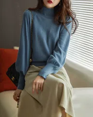 長袖 ニットセーター  レディース ニット ニット トップス セーター 伸縮性 暖か 秋冬服 着痩せ 新作hxrA1440