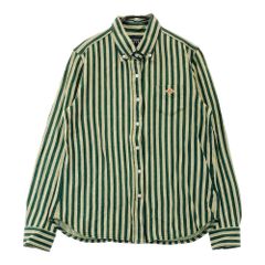 サイズ：1 PEARLY GATES パーリーゲイツ  長袖シャツ ストライプ柄 グリーン系 [240101486668] ゴルフウェア レディース ストスト