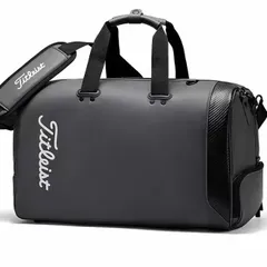 Titleist タイトリスト ボストンバッグ 編み込み 金具プレート ブラック Amazon.co.jp: TITLEIST(タイトリスト) ボストンバッグ AJBB67