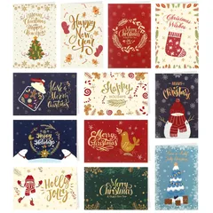 【迅速発送】Kesote クリスマスカード メッセージカード 24枚セット 封筒付き グリーティングカード ポストカード ギフトカード クリスマス 飾り 飾り付け デコレーション オシャレ カラフル