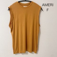 AB0554 AMERI ノースリーブカットソー マスタードカラー レディース Fサイズ 春夏秋
