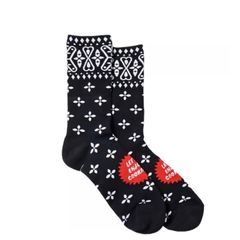 【新品・未使用】Cookman SOCKS (BANDANNA CROSS) BLACK クックマン ソックス (バンダナ クロス) ブラック