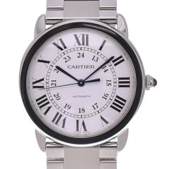 カルティエ CARTIER WSRN0012 ロンド ソロ ドゥ カルティエ MM 自動巻き ユニセックス美品内箱付き C#138991