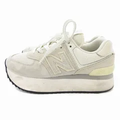 ニューバランス NEW BALANCE 574 スニーカー シューズ 厚底 スエード 24cm グレー WL574ZAA  /JS