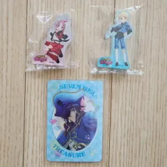 しゅごキャラ　日奈森あむ　流砂アクリルブロック　4種セット　ホログラム　箔押し しゅごキャラ日奈森あむ流砂アクリルブロック4種セット