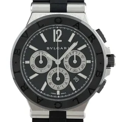 【在庫一掃】【OH済】【保証書】ブルガリ BVLGARI ディアゴノ DG42BSCVDCH 腕時計 SS セラミック ラバー 自動巻き ブラック メンズ 【中古】のサムネイル