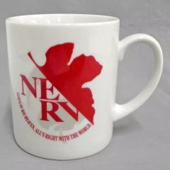 [중고] 머그컵·탕만 NERV(흰색) 머그컵 [에반게리온 신극장판] EVANGELION STORE 한정