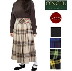 オニールオブダブリン O'NEIL OF DUBLIN 2023 ロングスカート フレアスカート スカート ウール ウーステッドウール ロング丈 77cm オニール オブ ダブリン