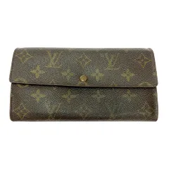 【中古】LOUIS VUITTON ルイ・ヴィトン M61725 モノグラム PVC ポシェット ポルトモネ クレディ ブラウン 403847 長財布