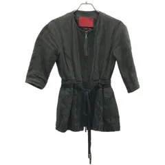 MONCLER GAMME ROUGE モンクレール ガムルージュ エンブロイダリージップアップデザイントップス  ブラック 1