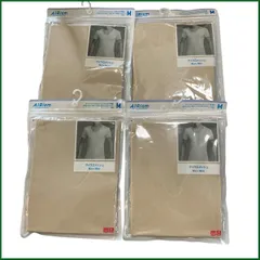 未使用 ●ユニクロ/UNIQLO●エアリズム マイクロメッシュ Vネック（半袖）Mサイズ AIRism ４枚セット