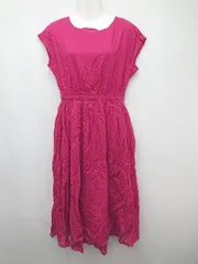 ◇ JAYRO ジャイロ 大人女子 ノースリーブ ロング ワンピース サイズM マゼンタ系 レディース P  【1308240012913】